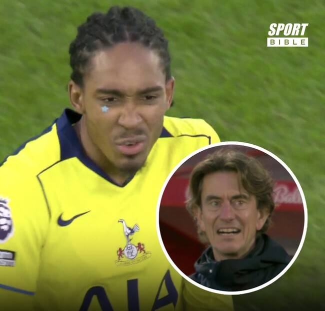 ‘캡틴’ 손흥민 나가니 본성 나온다…프랭크 감독 악수 패싱→이번엔 교체되자 옷 던지고 감독 노려봤다