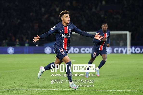 '아뿔싸' 벤치벤치벤치벤치벤치 이강인 앉힌 장본인 돌아왔다...PSG 골든보이 두에 부상 복귀 후 득점포 가동