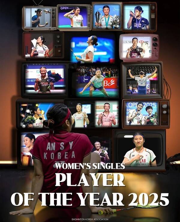 “절 믿어줘서 감사해” 안세영, 중국·일본 박살→역대급 GOAT 확정…사상 최초 ‘3년 연속 올해의 선수’ 싹쓸이 