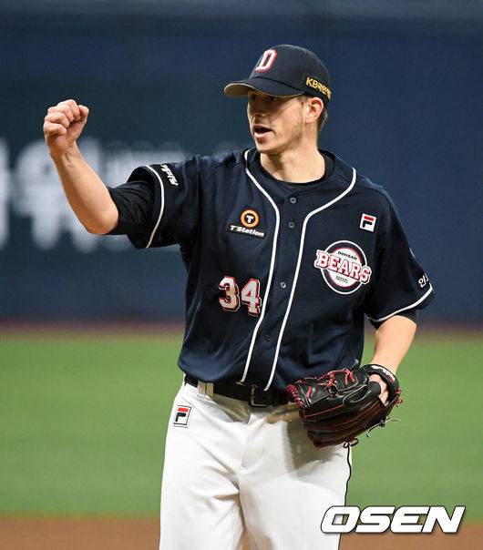 두산 오피셜 떴다! 플렉센 100만달러 컴백+잭로그 110만달러 재계약 “플렉센 구위 여전함 확인” [공식발표]