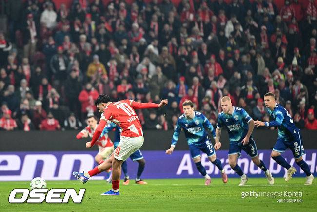 '이재성 1도움+PK 유도' 이재성, UECL 무대서 팀 2-0 승리 견인...마인츠 구단 역사상 첫 유럽대항전 토너먼트 진출