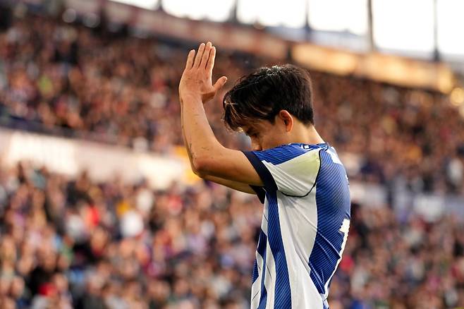 '죄송합니다, 잘못했습니다' 일본서도 혼낸 이강인급 日 국대 에이스, 결국 사과 세리머니...4달 만에 득점포