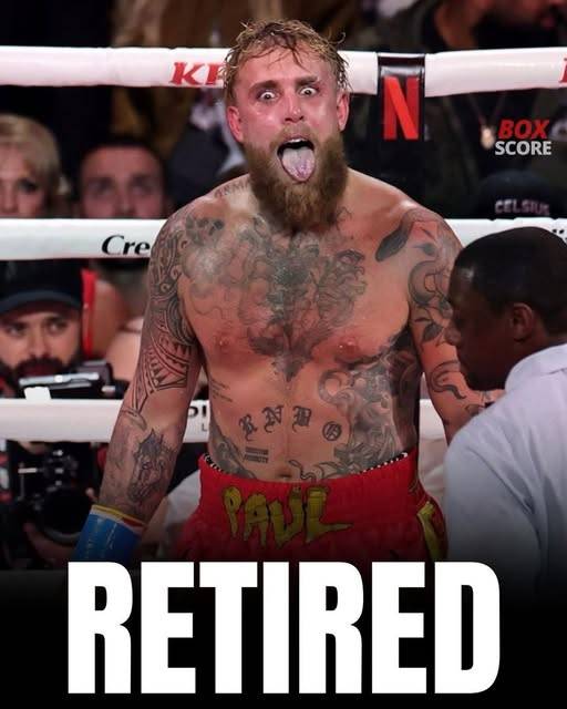 1,367억 벌고 은퇴? '유튜브 복서' 제이크 폴, 턱 두 군데 골절→처참한 KO패