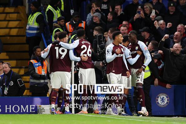 '승승승승승승승승승승승' 이 팀은 진짜 미쳤습니다...아스톤 빌라, 첼시에 2-1 역전승→무려 공식전 11연승 달성