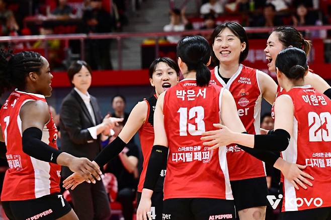 '눈물의 9연패 탈출' 42일만에 이겼다! 실바 압도한 조이 폭주[광주 리포트]