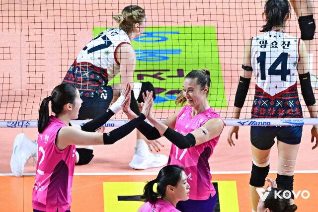 “배구가 재밌다” 현대건설, 2025년 마지막 날 웃었다...흥국생명 누르고 파죽의 8연승 [MD인천]