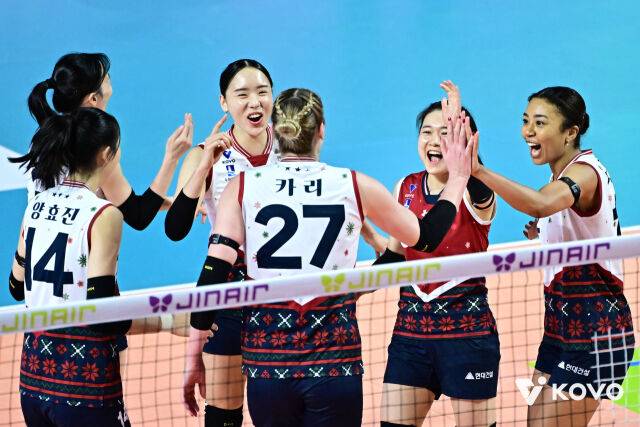 “배구가 재밌다” 현대건설, 2025년 마지막 날 웃었다...흥국생명 누르고 파죽의 8연승 [MD인천]