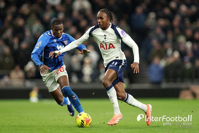 [PL REVIEW] '손흥민 절친' 데이비스 선제골 못 지켰다…토트넘, 선덜랜드와 1-1 무승부→리그 13위