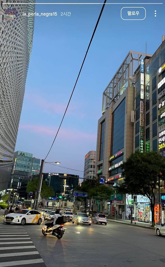 '이동 제한 날벼락' 한화 페라자, 한국이 그리운 걸까...SNS에 대전 시내 모습 게재