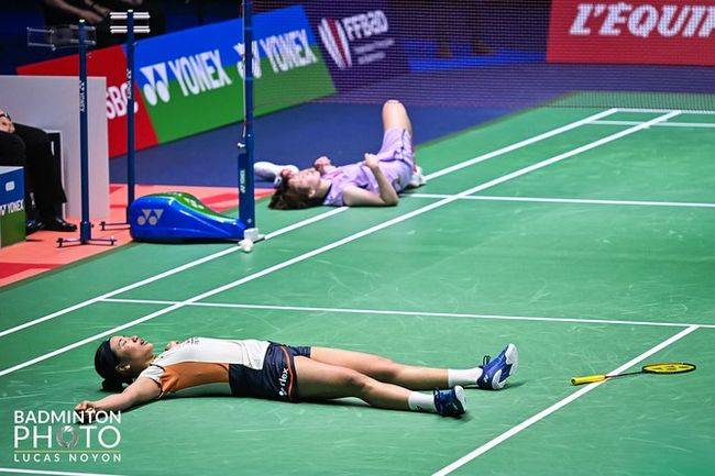 천위페이, '전무후무 5개 대회 연속 우승' 노리는 안세영과의 준결승 12시간 기권