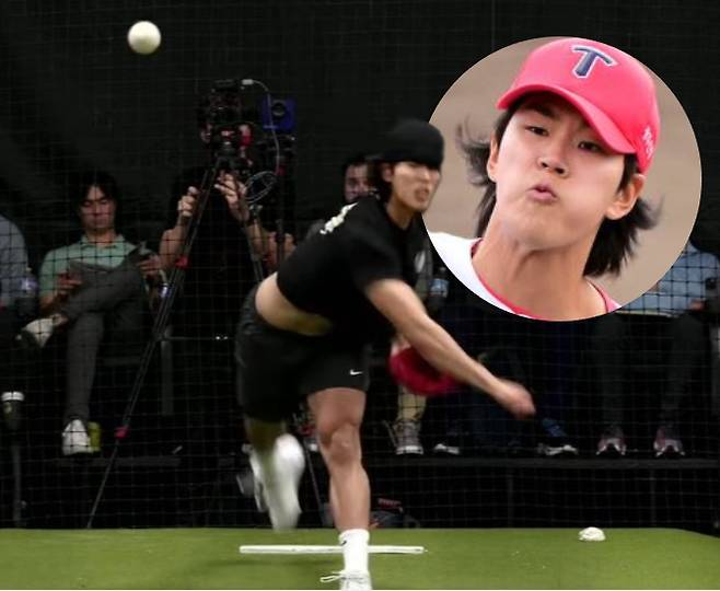 KIA 아픈 손가락, 은퇴했는데 156km/h 쾅!…美 근황 포착된 홍원빈