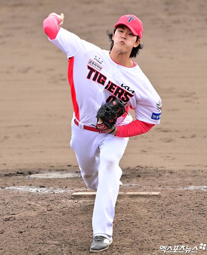 KIA 아픈 손가락, 은퇴했는데 156km/h 쾅!…美 근황 포착된 홍원빈