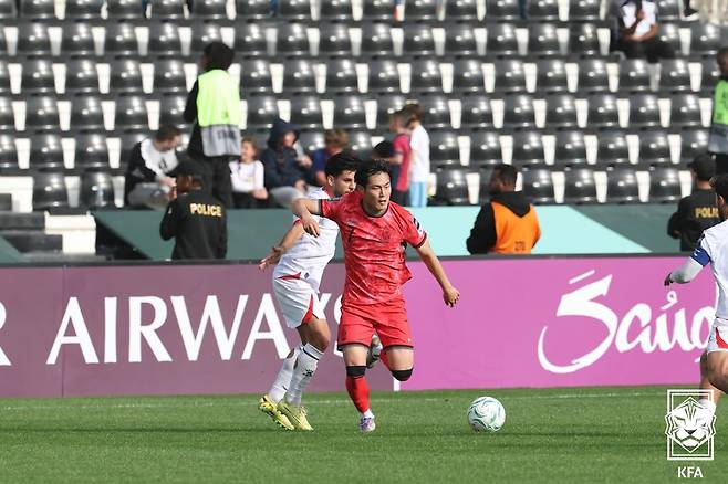 '골골골골' 대한민국 조용히 해!…이민성호, 레바논전 4-2 대역전승→8강 진출 보인다 [U-23 아시안컵 리뷰]