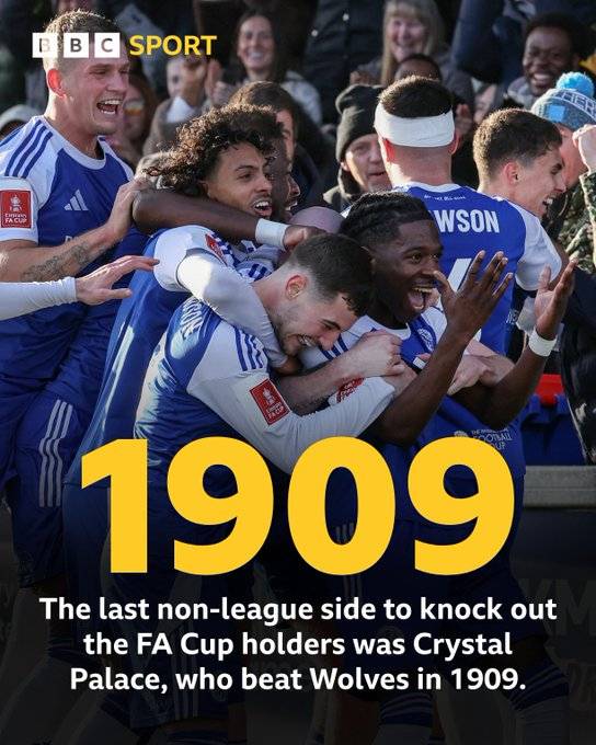 '英 역사상 최고 이변' 117년 만에 이런 일이... 챔피언이 6부팀에 무너졌다