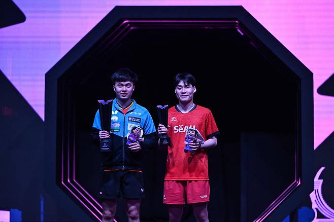 세계 2위까지 꺾었는데…장우진, 대만 린윈루 벽에 막혀 WTT 챔피언스 도하 ‘아쉬운 준우승’