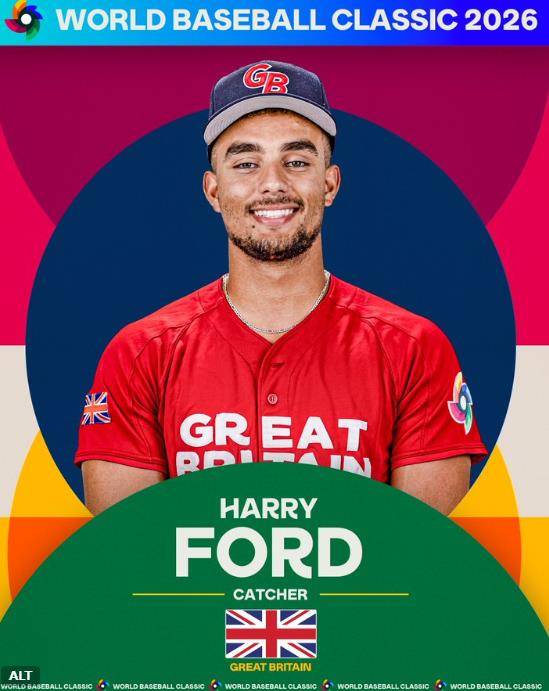 계약금 무려 64억, 1R 지명 대형 포수 유망주…'부모님의 나라' WBC 영국 대표 승선