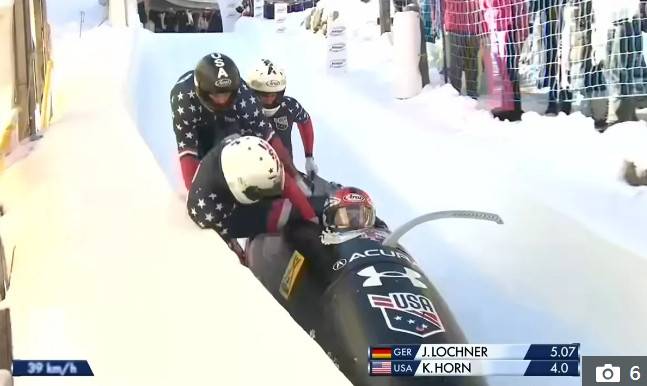 끔찍 '봅슬레이 사고' 중계진도 비명