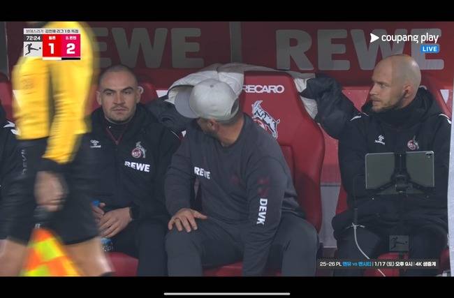 김민재 역전골 터지자 '망연자실'...입 틀어막고 분노, 아쉬움 짙었던 상대 감독