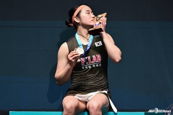 '안세영 만난 건 비극, 멘탈 붕괴' 세계 6위가 처참히 무너졌다... 인도네시아 현지 '경악'