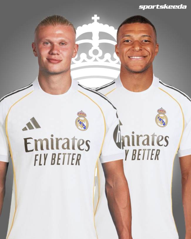 레알 마드리드, 홀란드-음바페 ‘축구 역사상 최고 투톱’ 구축한다…