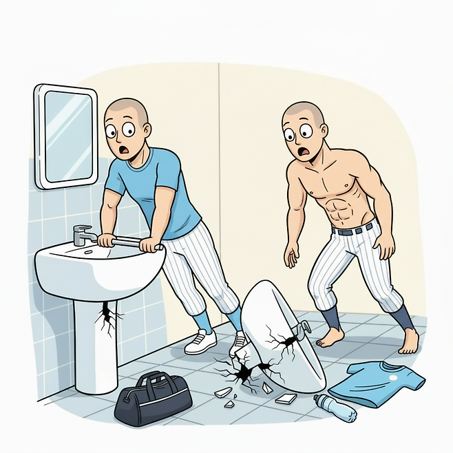 사인해주다 발 찧고, 세면대 푸시업하다가 와르르...예고 없이 찾아오는 부상