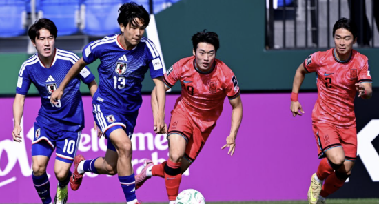 韓, 일본에 끝내 무너졌다!…日 고이즈미 전반 36분 선제골→한국 시종일관 밀리다가 결국 고개 숙여 (전반 40분)