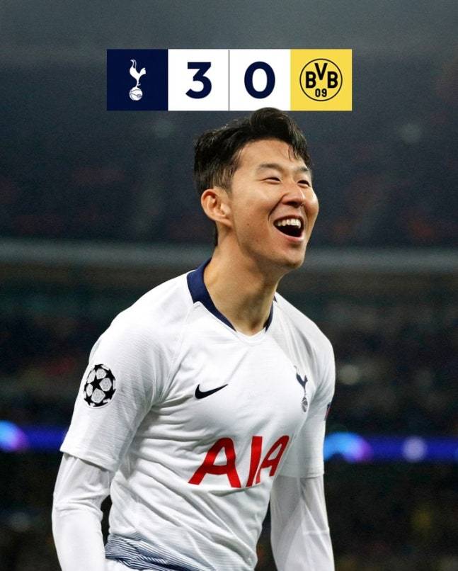 [UCL REVIEW] 손흥민 양봉업자 찾았다 → 프랭크 감독 즉시 경질 모면…토트넘 위기 탈출, 도르트문트에 2-0 승리