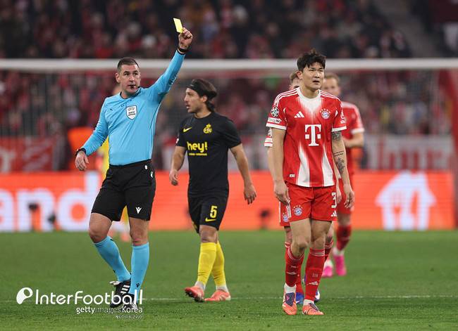 [UCL REVIEW] 김민재 '경고 누적 퇴장'...10명 싸운 뮌헨, 위니옹 2-0 격파하고 16강 직행