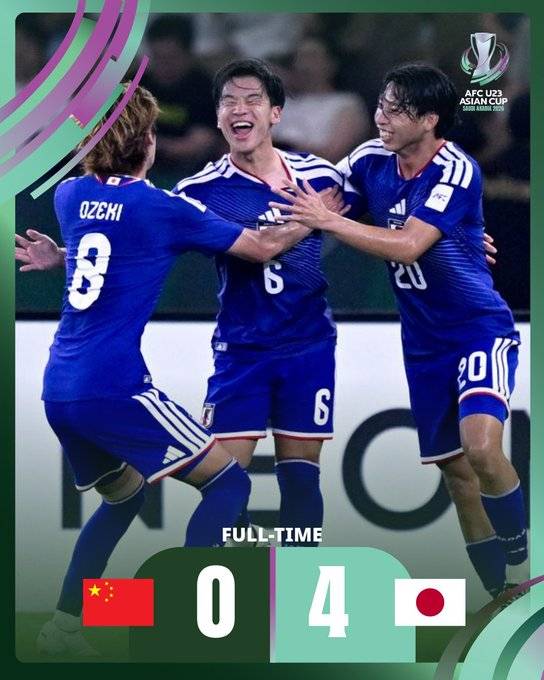 韓 거세게 조롱했던 中, 일본에 0-4 대패하자