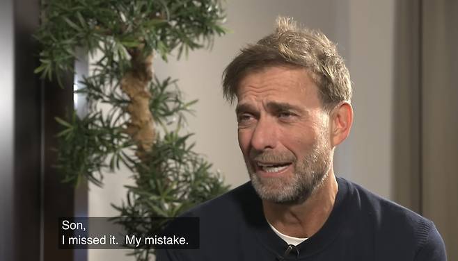 ‘손흥민 덕후’ 클롭 감독 또또 후회 멘트 “(데려오지 않은 것은)내 실수, 확신이 부족했다”