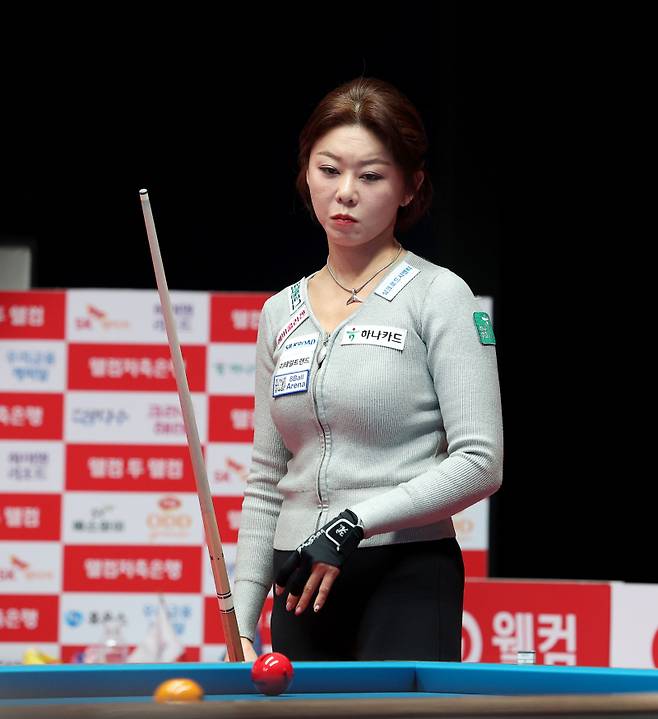 정수빈, ‘당구 여제’ 김가영 격침…상대 전적 ‘3전 3승’ [LPBA]