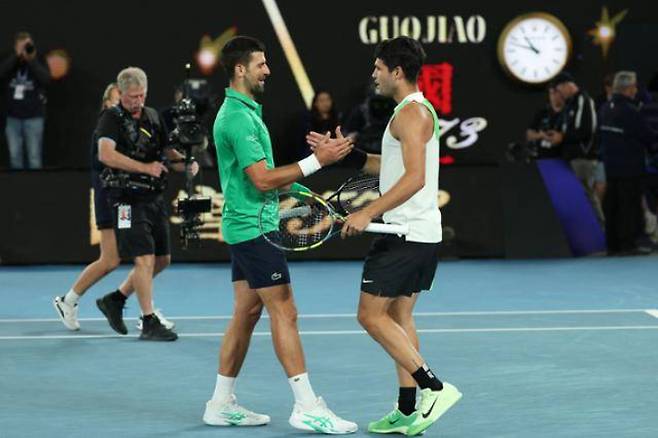 38살 조코비치, 16살 어린 알카라스 신기록 희생양…역대 최연소 그랜드 슬램 달성