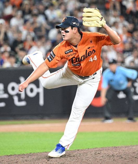 '첫날부터 41구 쾅쾅!' 김서현 불펜피칭, 양상문 코치도 만족했다…