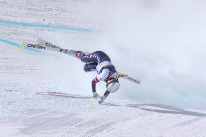 '스키 여제' 딸 사고 현장 지킨 아버지의 절규