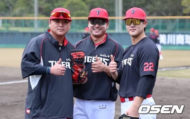 '총알송구' 1차 이적포수 각성 효과인가...KIA 캠프 뜨거운 '제2의 마스크' 경쟁, 주전 김태군도 긴장한다