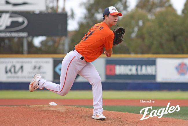 '엄상백 1이닝 무실점→한지윤 1타점' 한화, 멜버른에 간신히 1점 내고 졌다…연습경기 2연패 [한화 캠프]