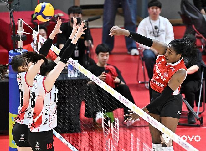 페퍼저축은행, 창단 후 첫 탈꼴찌…11연패 정관장은 최하위 확정(종합)