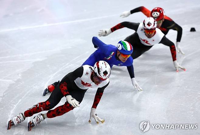 [올림픽] 중국 쇼트트랙 린샤오쥔, 500ｍ 준준결승서 탈락…'끝내 노메달'
