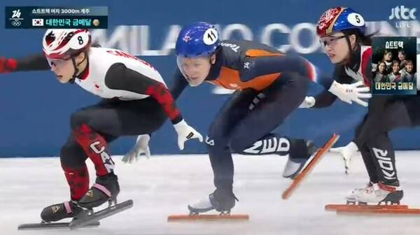 최민정에게 헤딩, 그래도 안 넘어졌다… 이게 최민정의 클래스[밀라노 스틸컷]