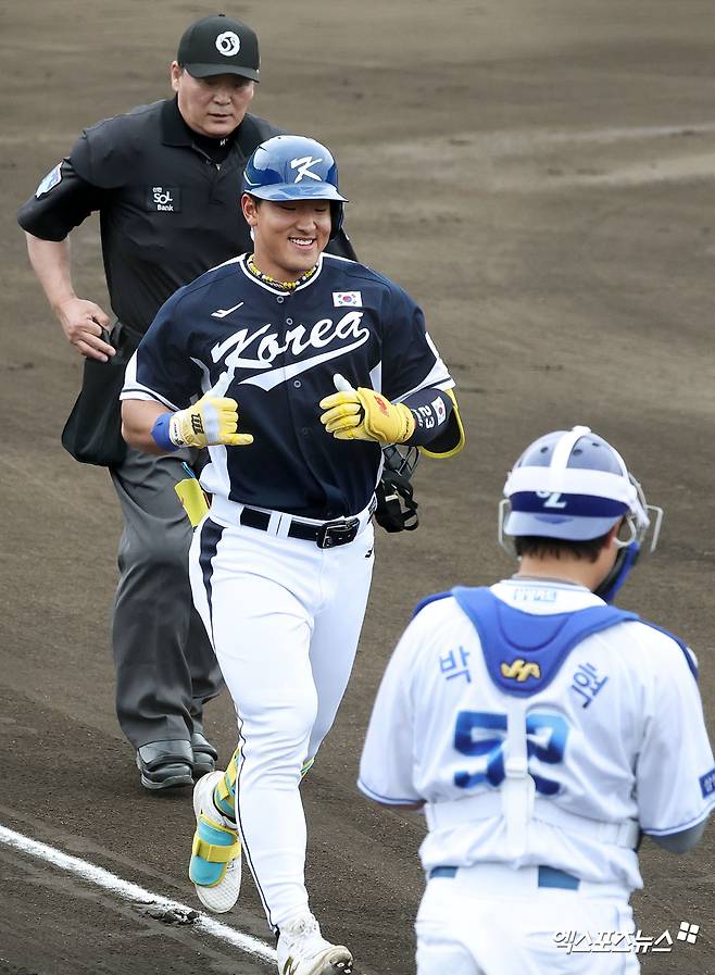 김도영-안현민 동시에 터졌다! 'K-고릴라' 홈런 폭발→'슈퍼스타' 2루타 '쾅' [WBC 캠프]