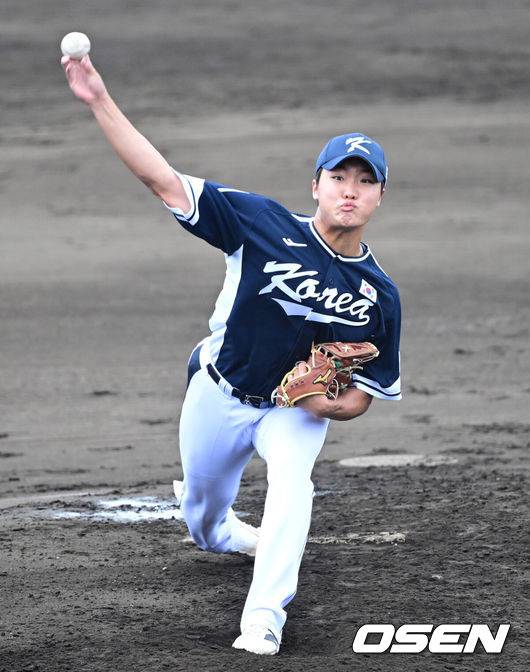 ‘안현민 홈런 터졌지만…’ WBC 대표팀, 삼성전 3-4 석패…정우주, 1⅔이닝 3실점 고전 [오키나와 리뷰]