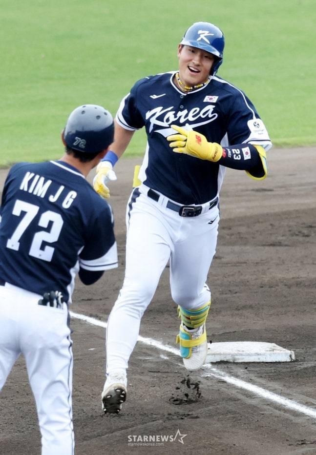 '안현민 솔로포+정우주 1⅔이닝 3실점' WBC 韓 대표팀, 첫 연습경기서 삼성에 3-4 패배 [온나손 현장리뷰]