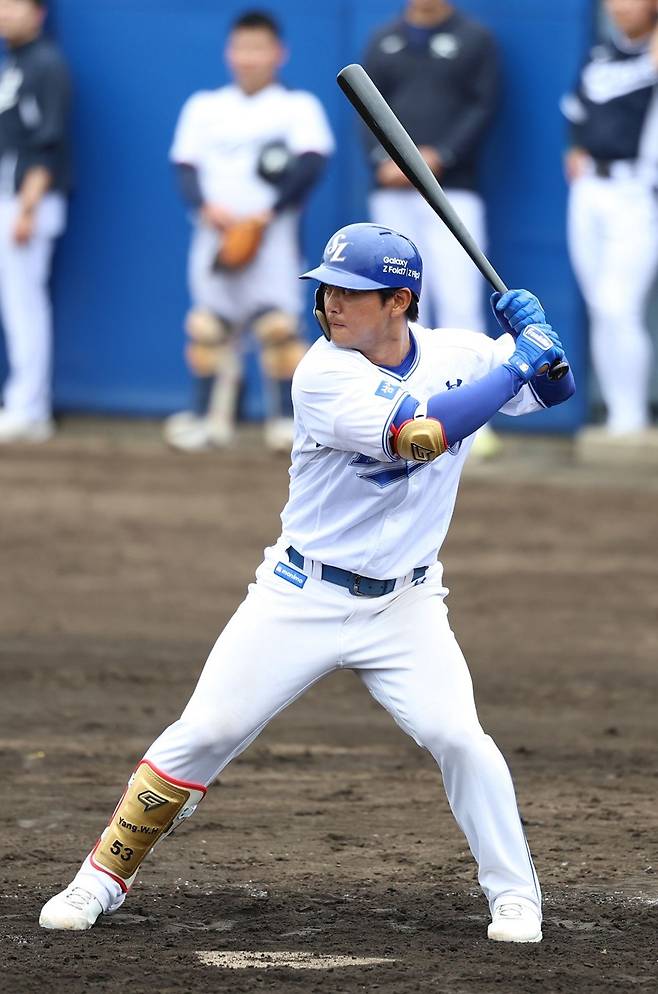 저 선수 누구야? 정우주에 역전 쓰리런 쾅!…대표팀 꺾은 삼성, 대포 한 방에 웃었다