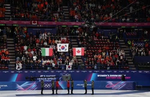 한 번도 아니고 ‘어쩌다’ 이런 일이…“사과와 즉각 조치” 답변받았지만, ‘기울어진 태극기’ 게양 ‘황당 오류’[2026 밀라노]