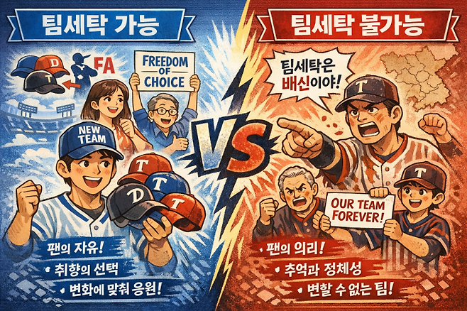 프로야구 최대 금기 '팀 세탁'…20대 야구팬 생각은 완전히 갈렸다 [IS 서포터즈]