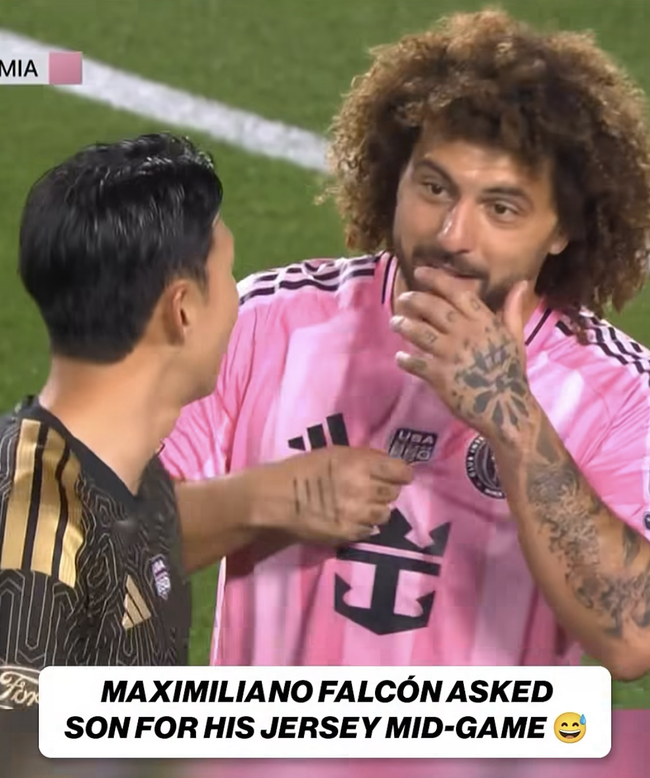 ‘흥민이 형 고맙습니다’ 경기 도중 유니폼 달라고 빌더니…결국 소원 성취하고 손흥민 품에 안겼다