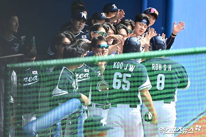 한화가 한화 울렸다!…노시환 투런포+문현빈 결승타→대표팀 7-4 역전승 [WBC 캠프]