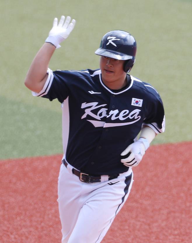 곽빈 155㎞-노시환 투런-문보경 대포…‘7-4 역전승’ WBC 대표팀, ‘감’ 확실히 올라왔다 [SS오키나와in]