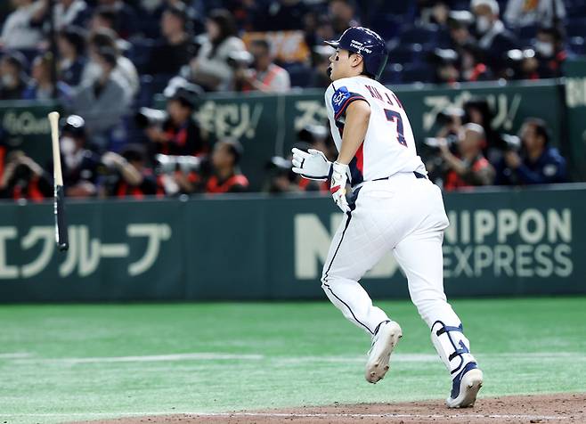 곽빈 155㎞-노시환 투런-문보경 대포…‘7-4 역전승’ WBC 대표팀, ‘감’ 확실히 올라왔다 [SS오키나와in]