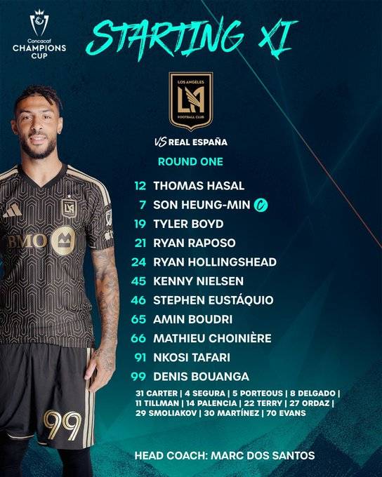 손흥민도 1.8군으로는 무리인가? 45분만에 5골 넣던 팀 맞나… 선발 8자리 교체한 LAFC, 레알 에스파냐와 0-0으로 전반 종료